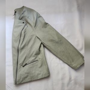 Alfani Women's Silver Leather Jacket